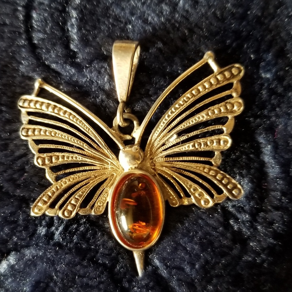 🦋 Butterfly Pendant with silver chain